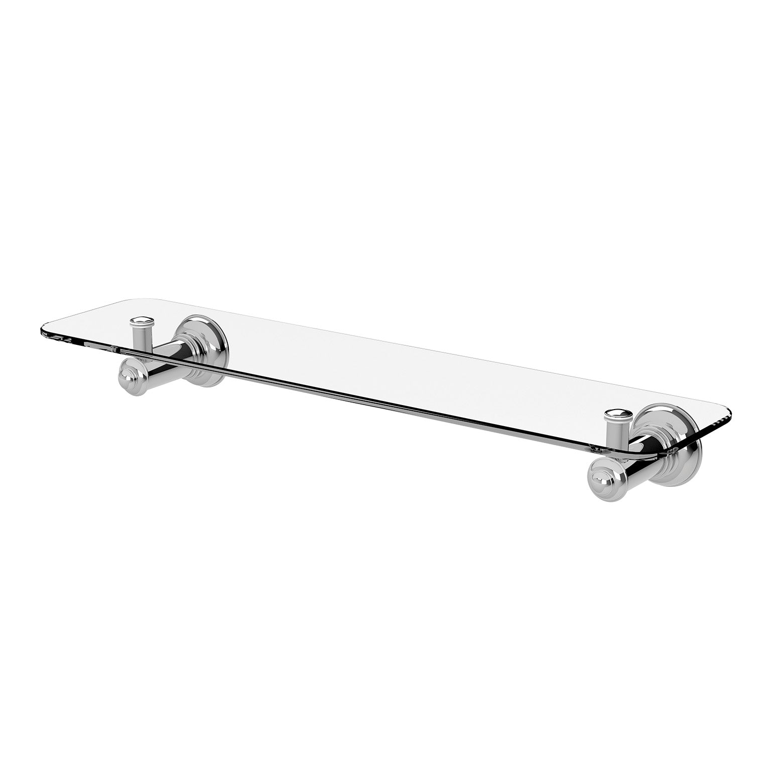 PHOENIX CROMFORD GLASS SHELF CHROME 450MM