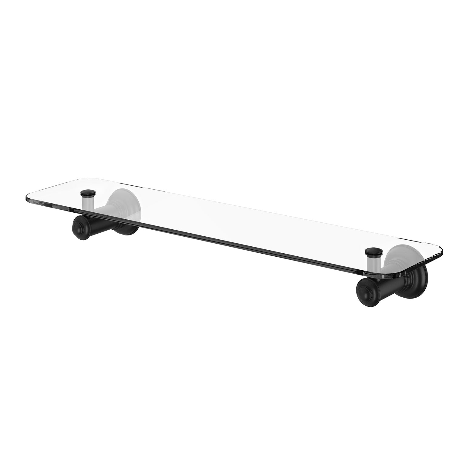 PHOENIX CROMFORD GLASS SHELF MATTE BLACK 450MM