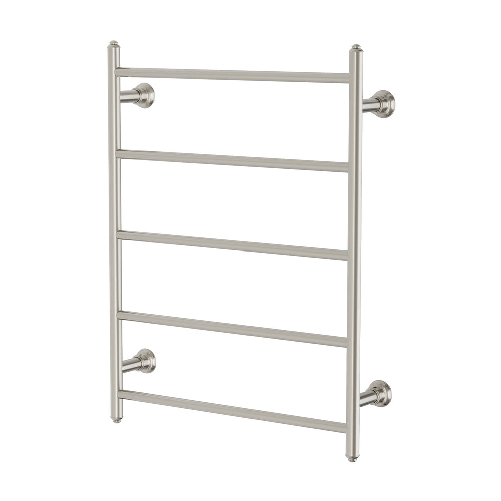 PHOENIX CROMFORD 5-BARS ROUND HEATED TOWEL LADDER BRUSHED NICKEL 550MM