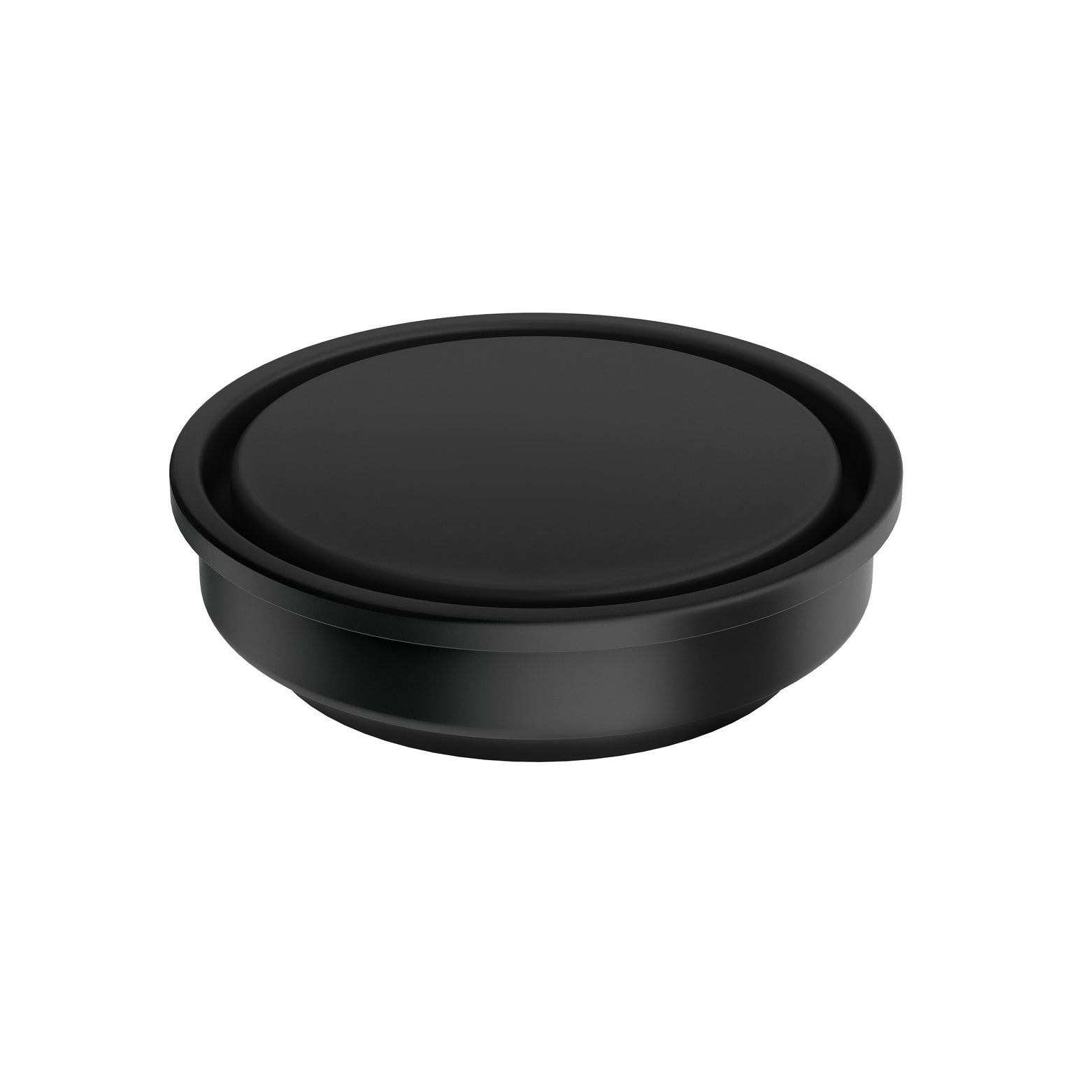 PHOENIX POINT DRAIN ROUND 76MM OUTLET STAINLESS STEEL AND BLACK 100MM