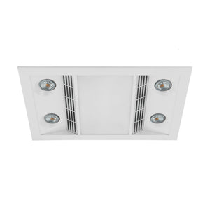 EGLO INFERNO 3-IN-1 BATHROOM FAN AND LIGHT WHITE