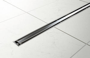 PHOENIX FLAT SLIMLINE 65MM CHANNEL DRAIN 30MM OUTLET STAINLESS STEEL 600MM, 750MM AND 900MM