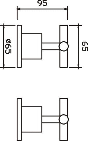 HELLYCAR CROSS WALL TOP ASSEMBLIES CHROME