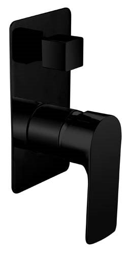 TAPART SLEEK WALL MIXER WITH DIVERTER 181MM BLACK