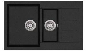INSPIRE VIVA GRANITE BLACK SINK 1 1/2 BLACK 800MM