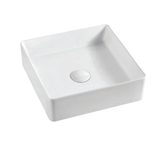 XENIA MACLEOD BASIN WHITE WITH BLACK EDGE 365MM