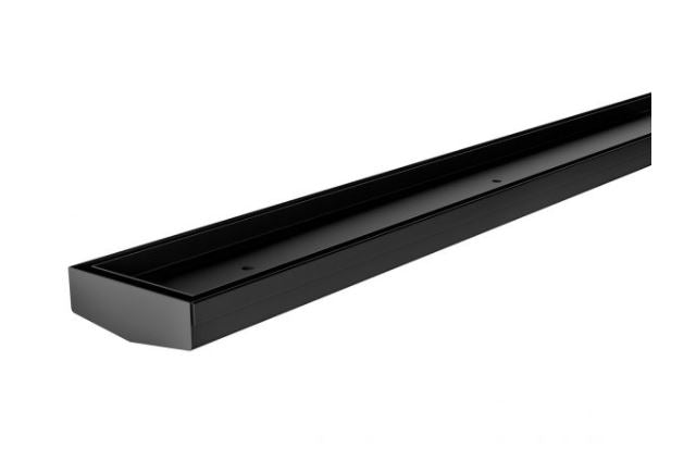 PHOENIX V MATTE BLACK 65MM CHANNEL DRAIN TI 75MM OUTLET 600MM, 750MM, 900MM AND 1200MM
