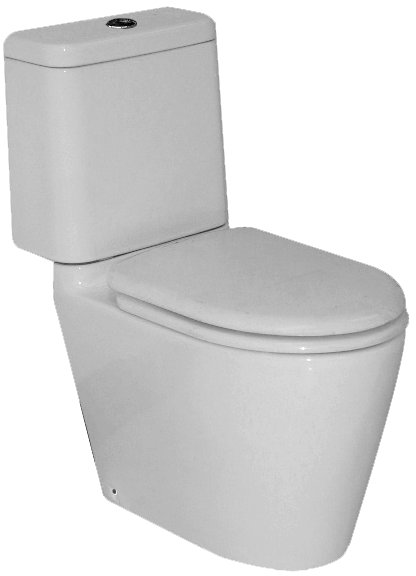 JOHNSON SUISSE SPACE SOLUTION CLOSE COUPLED TOILET GLOSS WHITE