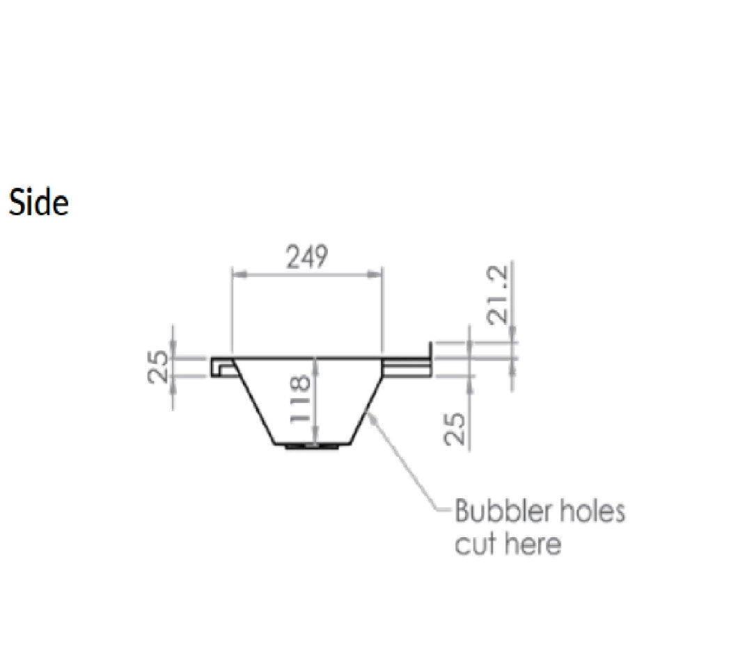 3MONKEEZ KITCHEN SINK STAINLESS STEEL 2400MM