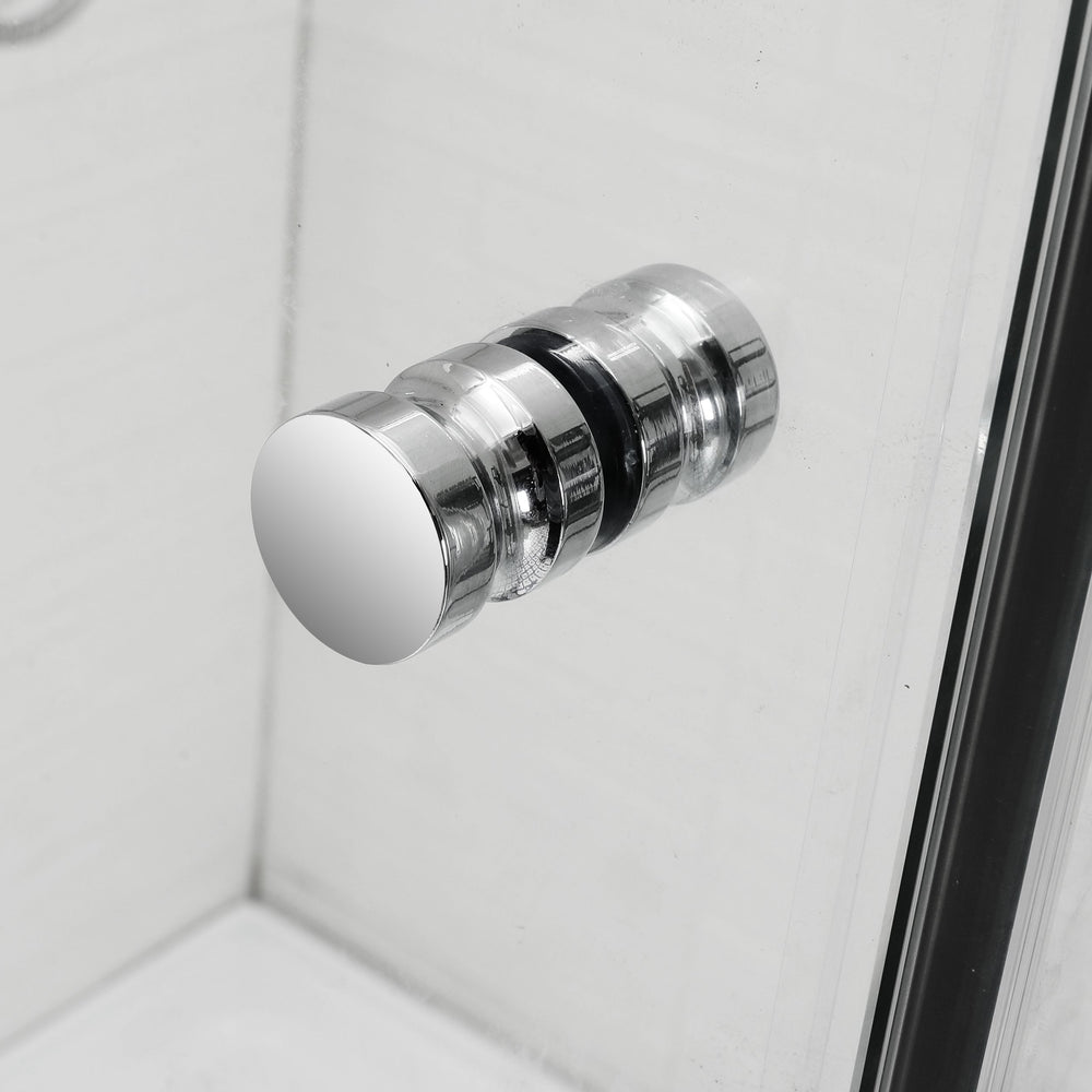 COVEY WALL TO WALL FRAMELESS PIVOTAL HINGE DOOR SHOWER SCREEN CHROME