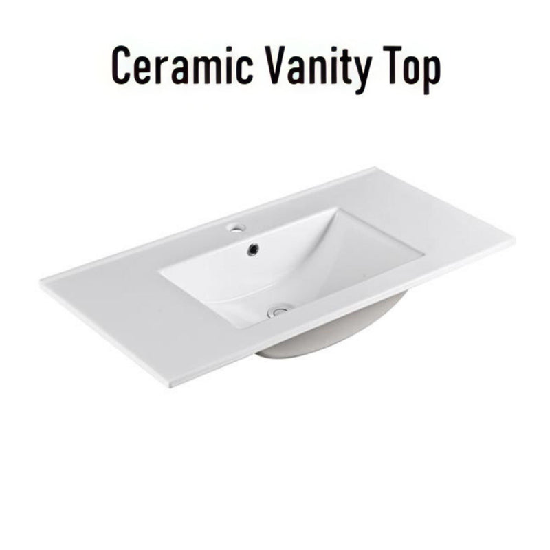 POSEIDON BERGE SPACE SAVING WALL HUNG VANITY DARK GREY 600MM