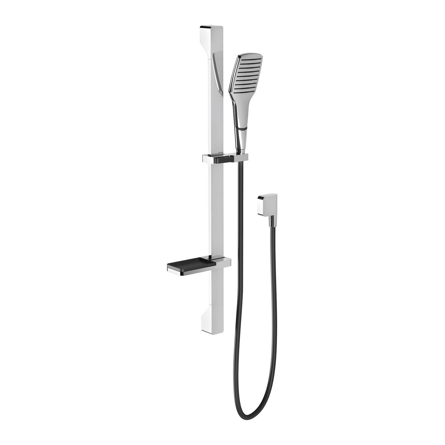 PHOENIX NX CAPE RAIL SHOWER CHROME AND MATTE BLACK