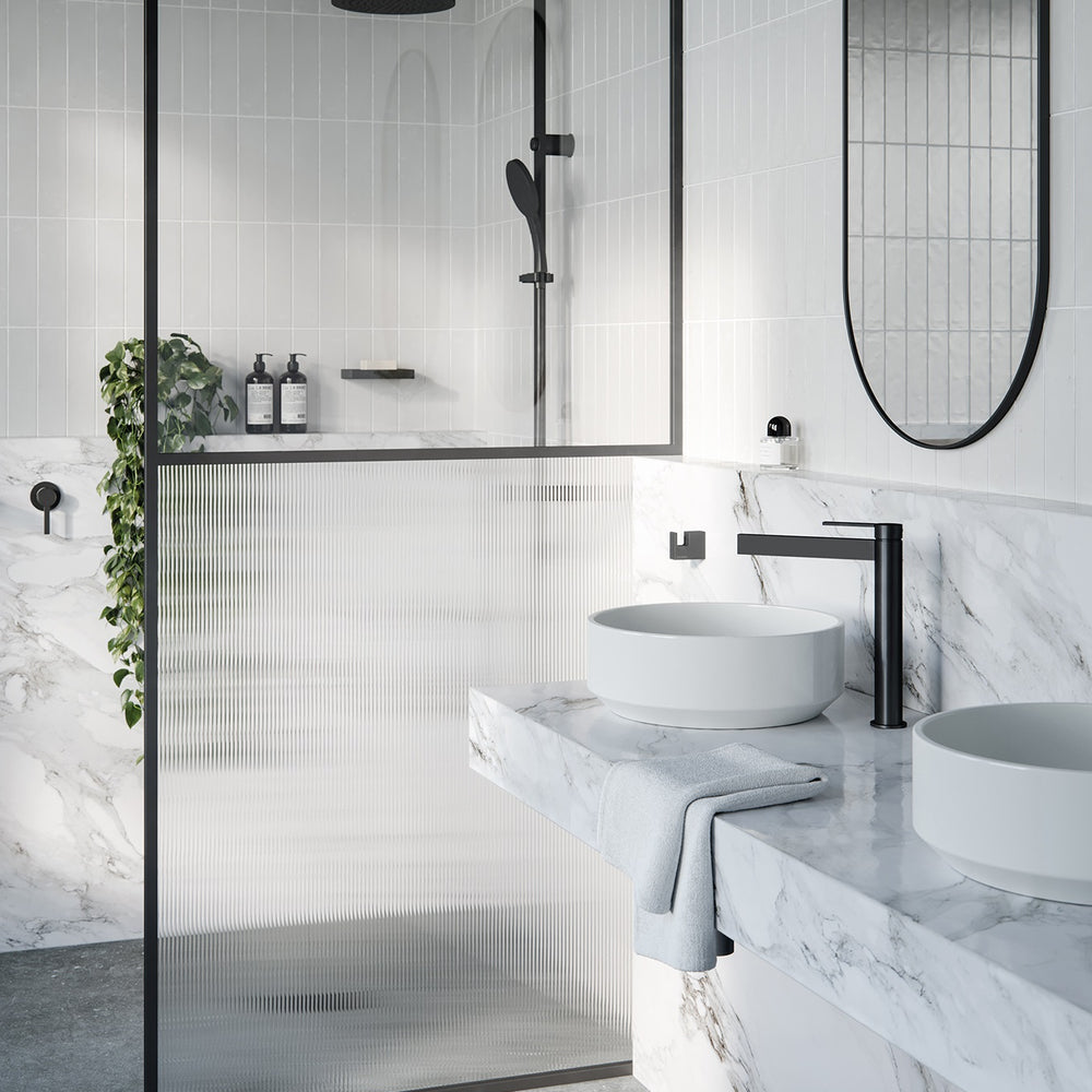 PHOENIX NX QUIL TWIN SHOWER MATTE BLACK
