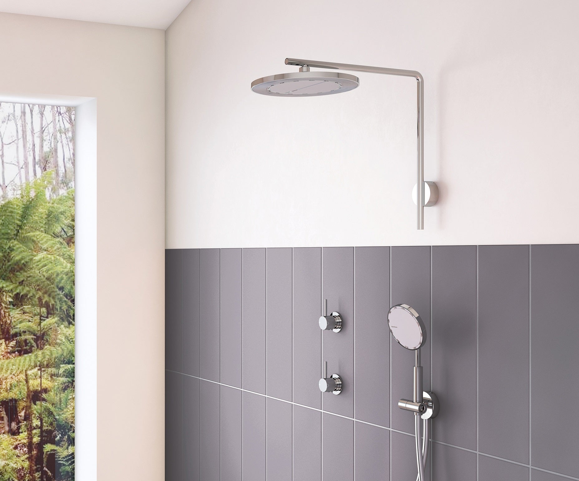 PHOENIX NX IKO WITH HYDROSENSE SHOWER ARM AND ROSE 250MM CHROME