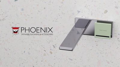 PHOENIX ZIMI WALL BASIN / BATH MIXER SET 219MM CHROME