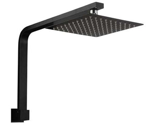 HELLYCAR ERIC SHOWER ARM AND SHOWER HEAD 200MM BLACK