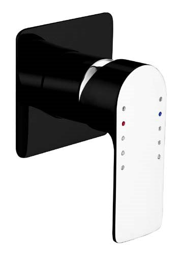 TAPART SLEEK WALL MIXER (LUXURY / BLACK / CHROME)