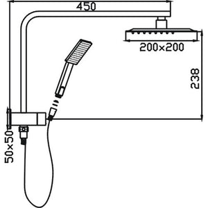 HELLYCAR ERIC SHOWER SYSTEM CHROME