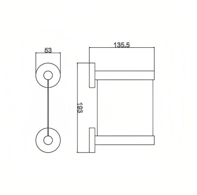 INSPIRE RONDO SOAP HOLDER BLACK 193MM
