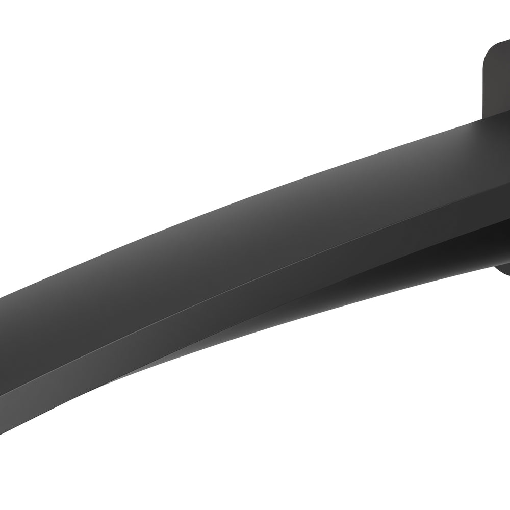 PHOENIX MEKKO LEAD FREE WALL BATH OUTLET 200MM MATTE BLACK