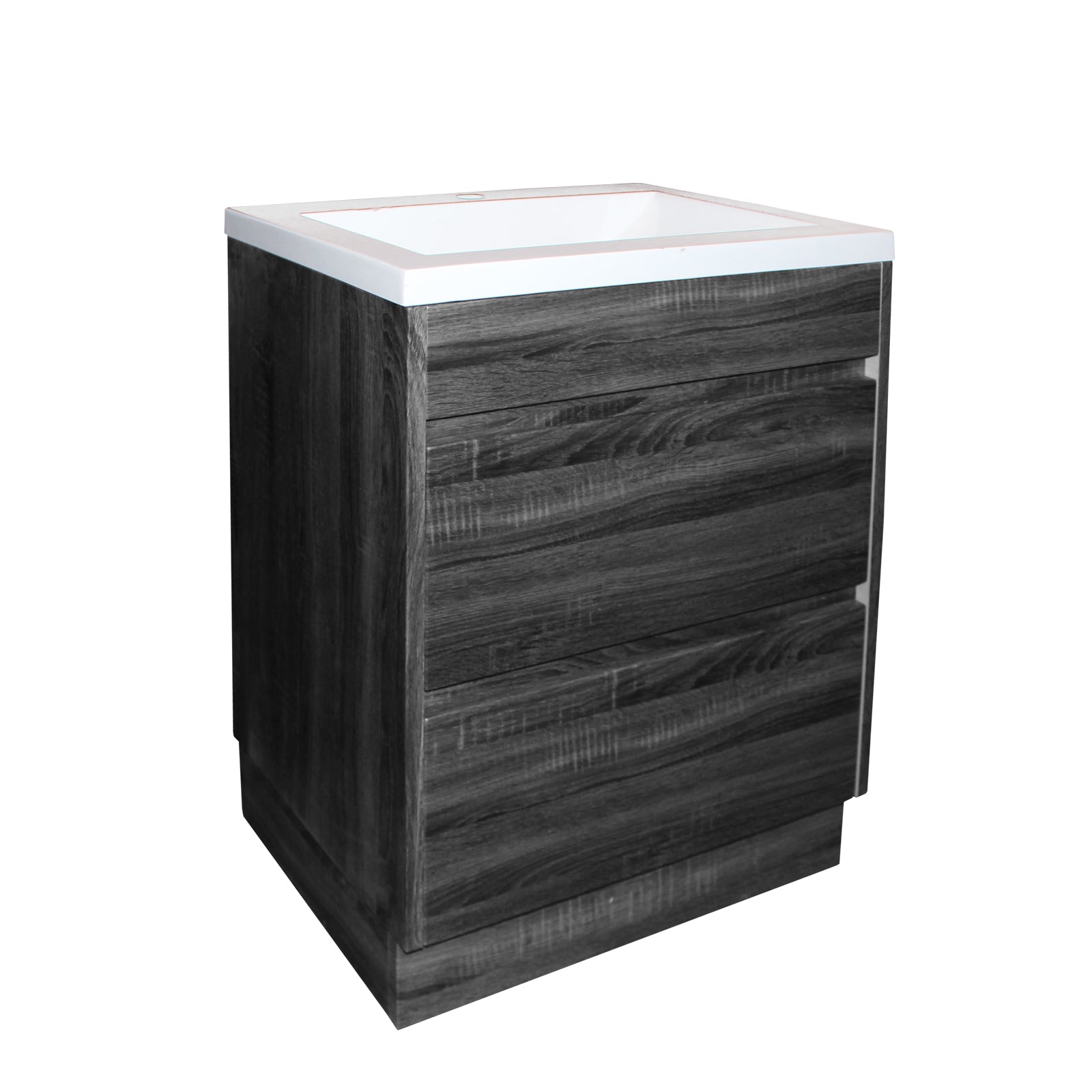POSEIDON QUBIST DARK GREY 600MM FREE STANDING VANITY