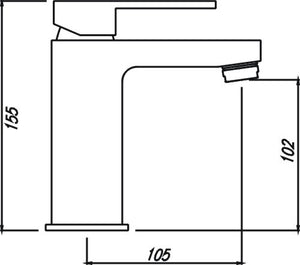 HELLYCAR TONY BASIN MIXER CHROME