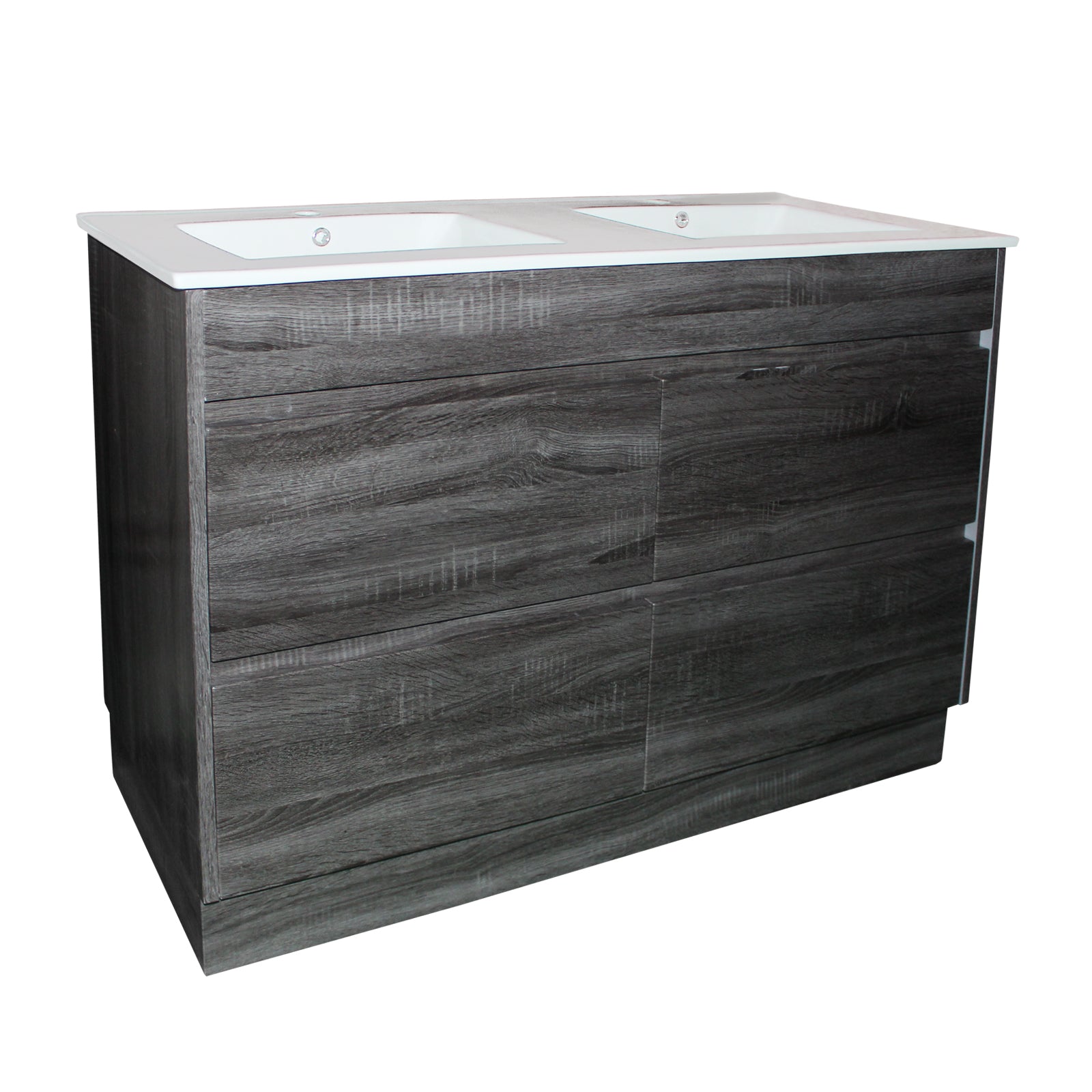 POSEIDON QUBIST DARK GREY 1200MM FREE STANDING VANITY
