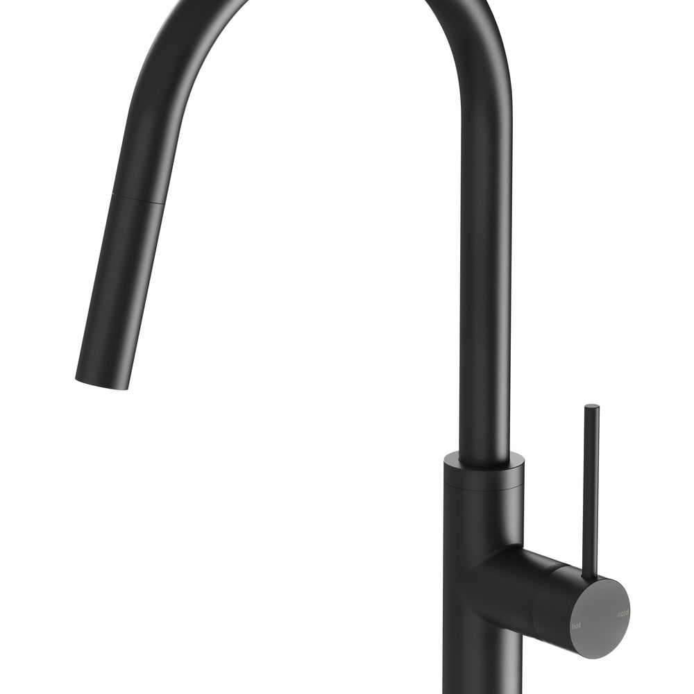 PHOENIX VIVID SLIMLINE LEAD FREE PULL OUT SINK MIXER 397MM MATTE BLACK