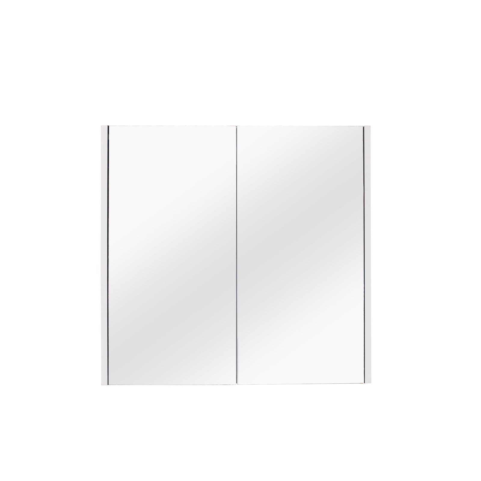 POSEIDON QUBIST MATTE WHITE MIRROR SHAVING CABINETS (AVAILABLE IN 600MM, 750MM AND 900MM)