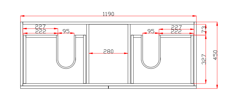 POSEIDON QUBIST MATTE WHITE 1200MM DOUBLE BOWL FREE STANDING VANITY