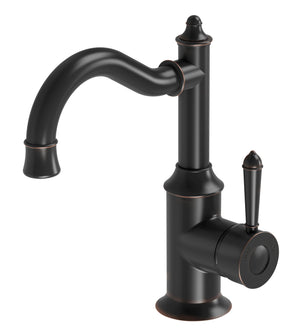 PHOENIX NOSTALGIA BASIN MIXER 160MM SHEPHERDS CROOK ANTIQUE BLACK