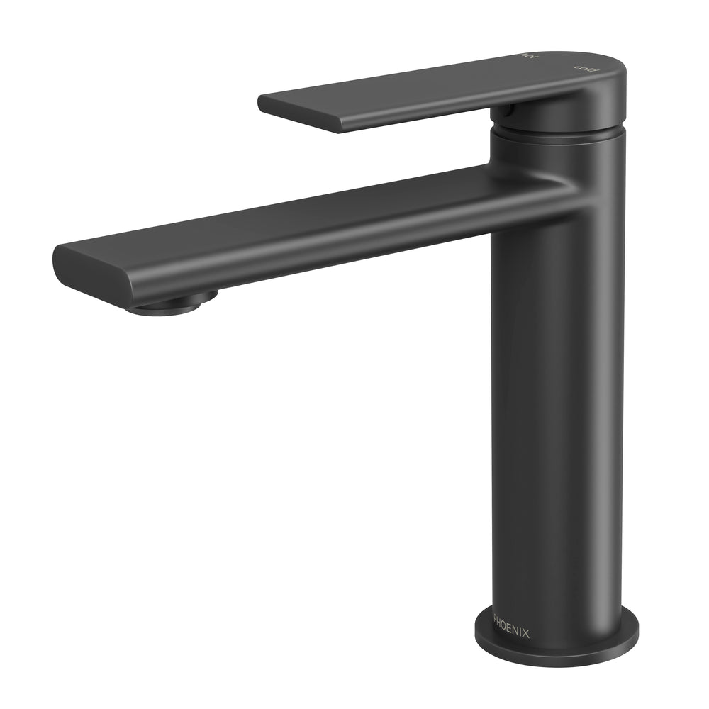 PHOENIX TEEL LEAD FREE BASIN MIXER 162MM MATTE BLACK