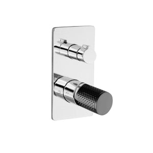 LINKWARE GABE DIVERTER MIXER 139MM CHROME AND MATTE BLACK
