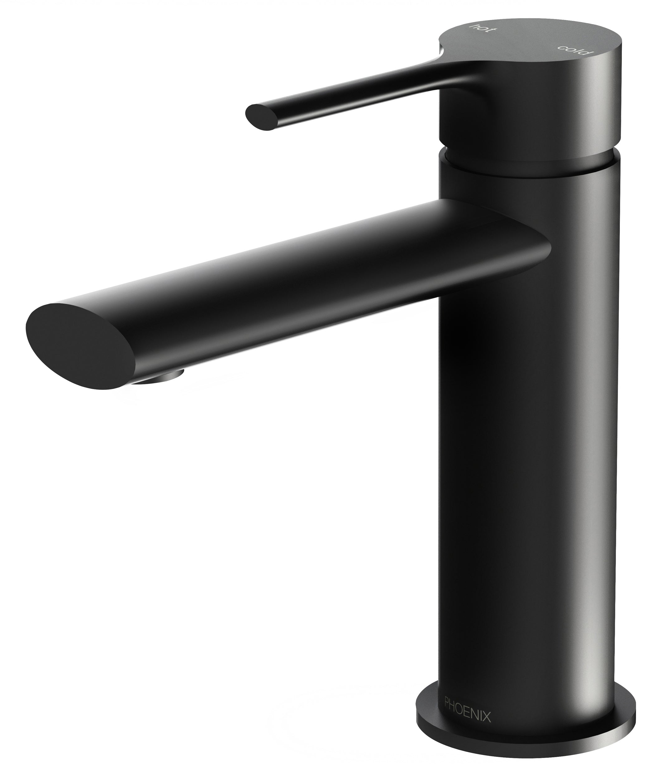 PHOENIX VIVID SLIMLINE LEAD FREE BASIN MIXER MATTE BLACK