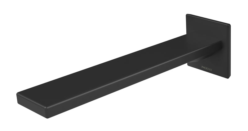 PHOENIX ZIMI WALL BATH OUTLET 200MM MATTE BLACK