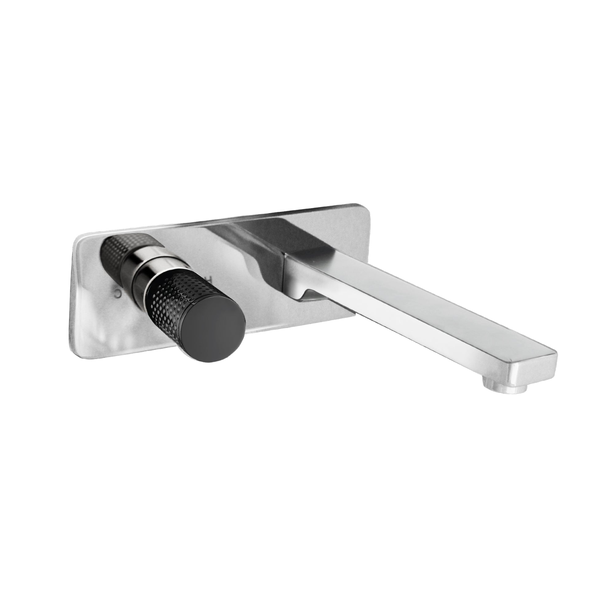 LINKWARE GABE WALL OUTLET MIXER 205MM CHROME AND MATTE BLACK
