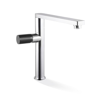 LINKWARE GABE SINK MIXER 250MM CHROME AND MATTE BLACK