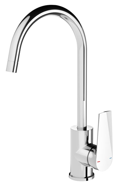 PHOENIX ARLO LEAD FREE GOOSENECK SINK MIXER 374MM CHROME