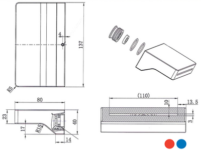 LINSOL MATTI BATH SPOUT (CHROME)