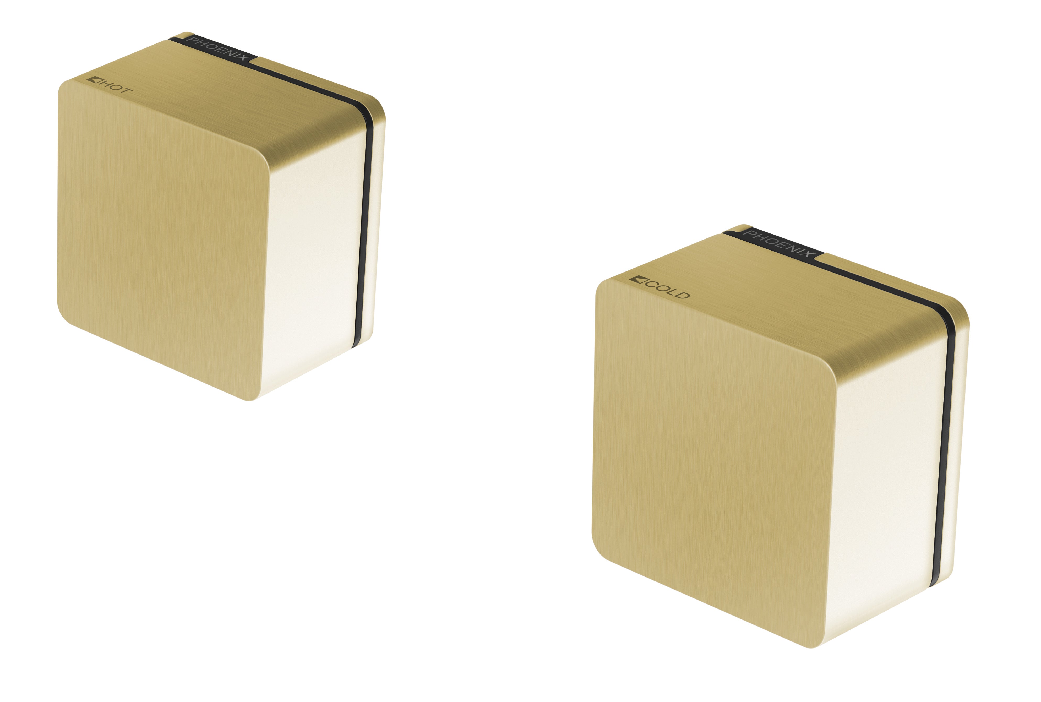 PHOENIX ALIA WALL TOP ASSEMBLIES BRUSHED GOLD