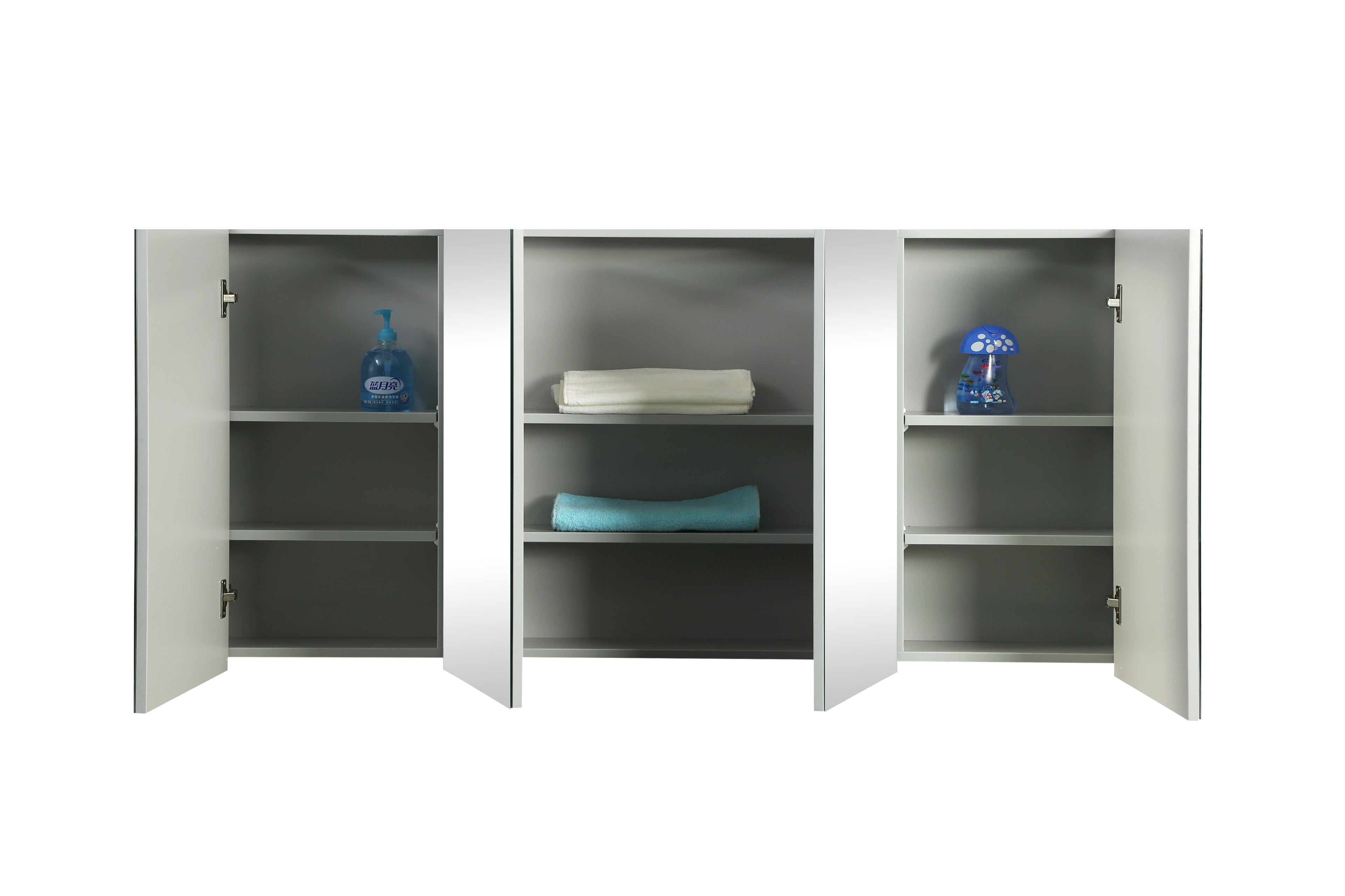 POSEIDON QUBIST WHITE OAK MIRROR SHAVING CABINET 1500X720MM