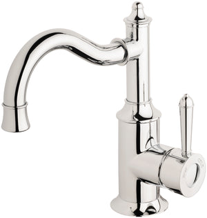 PHOENIX NOSTALGIA BASIN MIXER 160MM SHEPHERDS CROOK CHROME