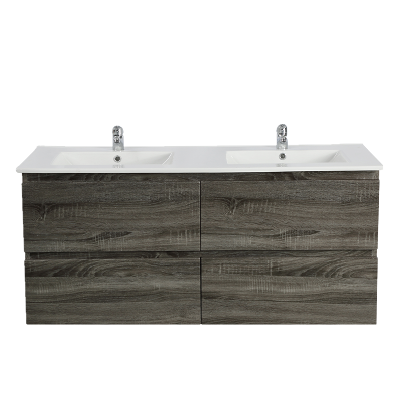 POSEIDON QUBIST DARK GREY 1500MM WALL HUNG VANITY