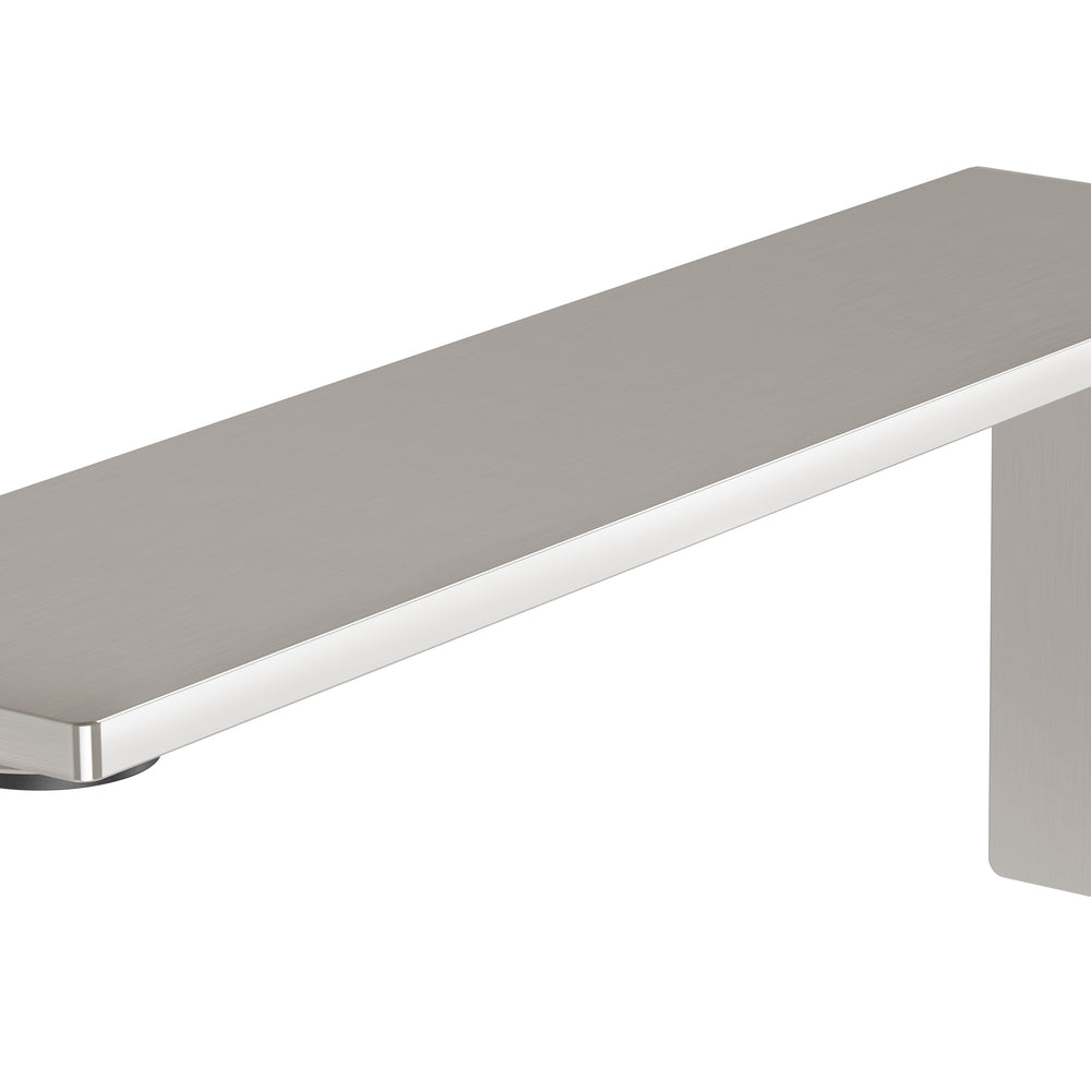 PHOENIX AXIA WALL BASIN / BATH OUTLET 200MM BRUSHED NICKEL