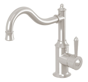 PHOENIX NOSTALGIA SHEPHERDS CROOK SINK MIXER 220MM BRUSHED NICKEL