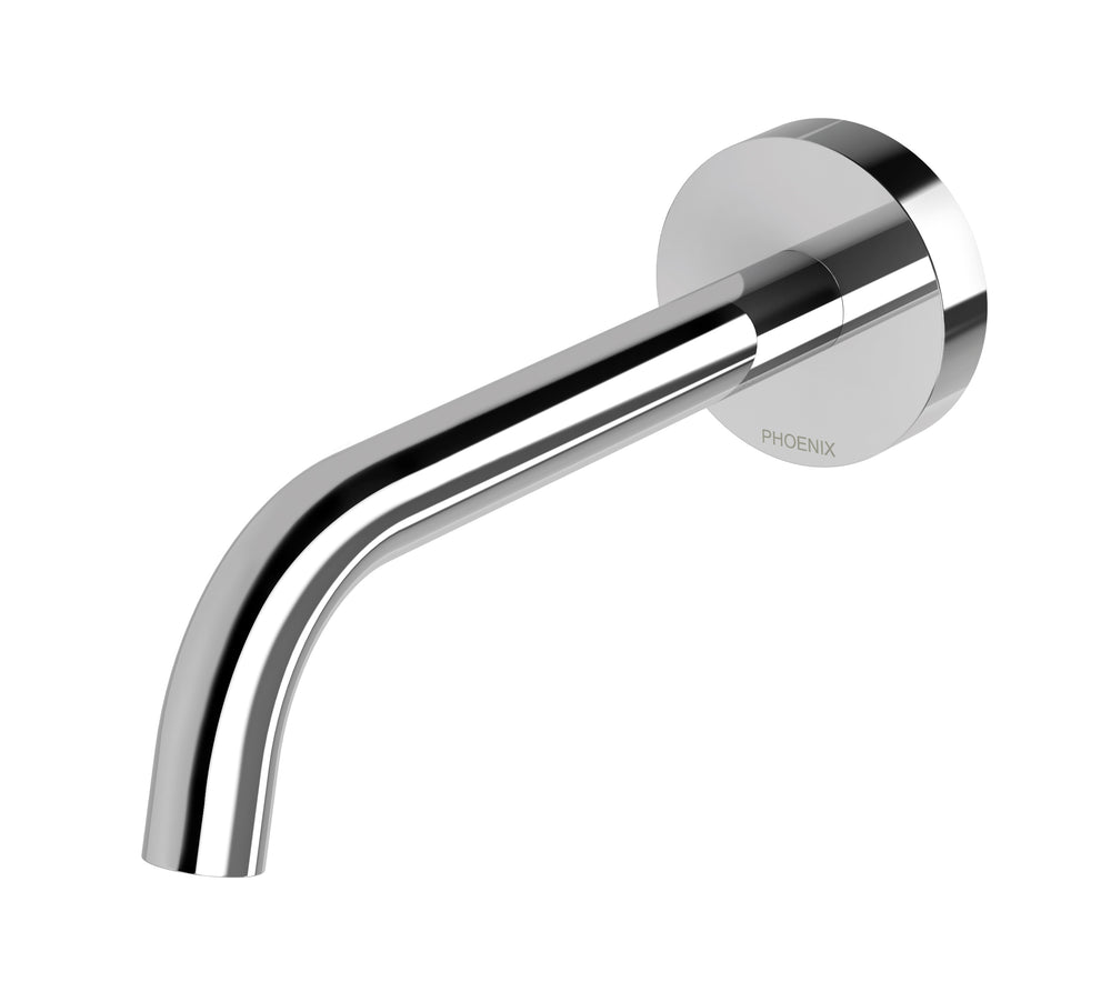 PHOENIX VIVID SLIMLINE PLUS WALL BASIN / BATH OUTLET 180MM CHROME