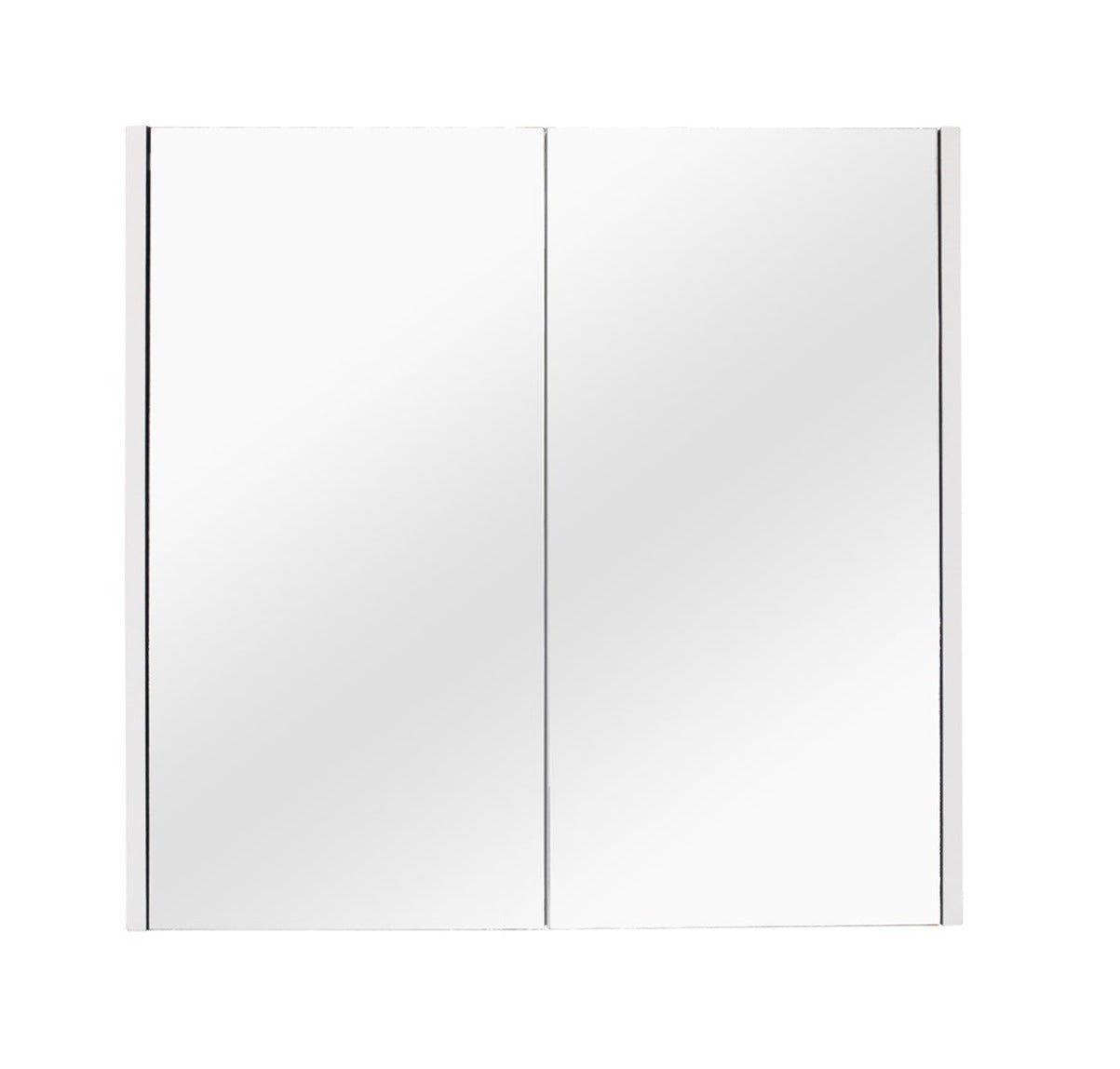 POSEIDON QUBIST MATTE WHITE MIRROR SHAVING CABINETS (AVAILABLE IN 600MM, 750MM AND 900MM)