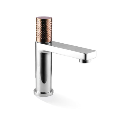 LINKWARE GABE BASIN MIXER CHROME AND ROSE GOLD