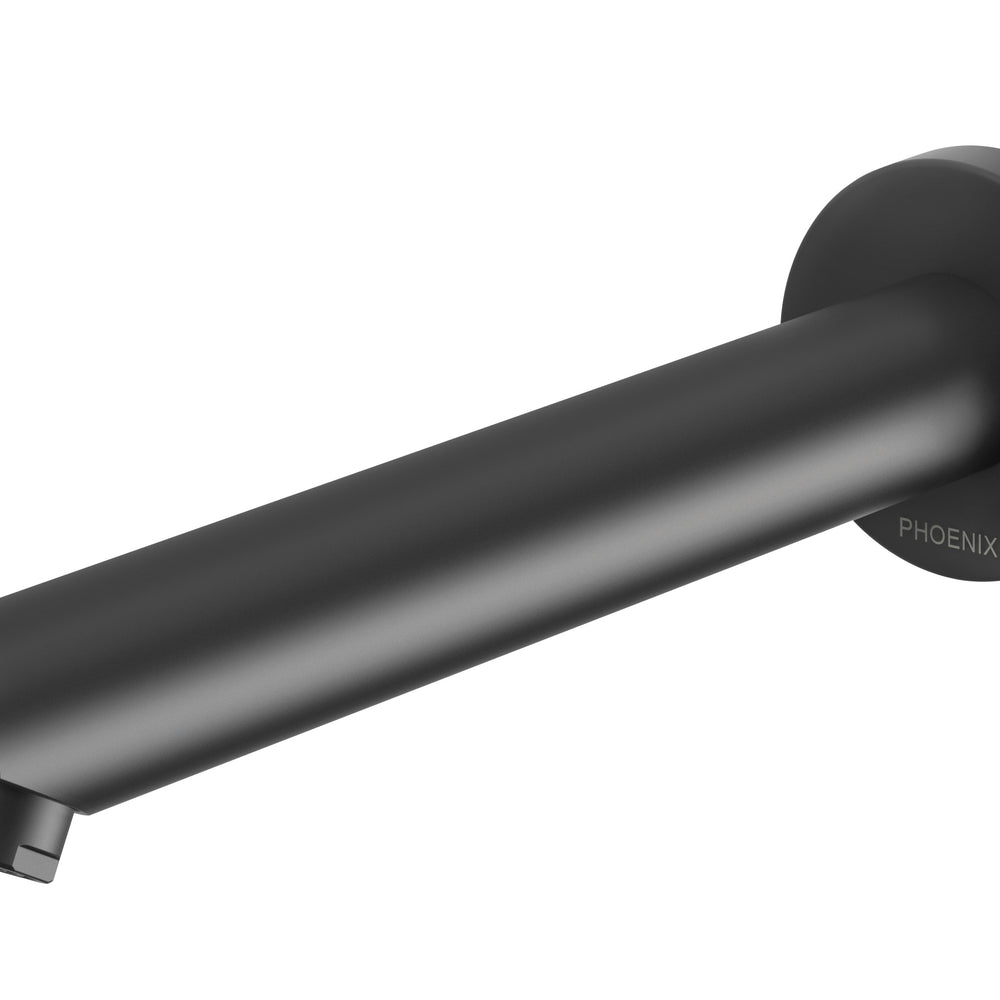 PHOENIX PINA WALL BATH / BASIN OUTLET 180MM MATTE BLACK