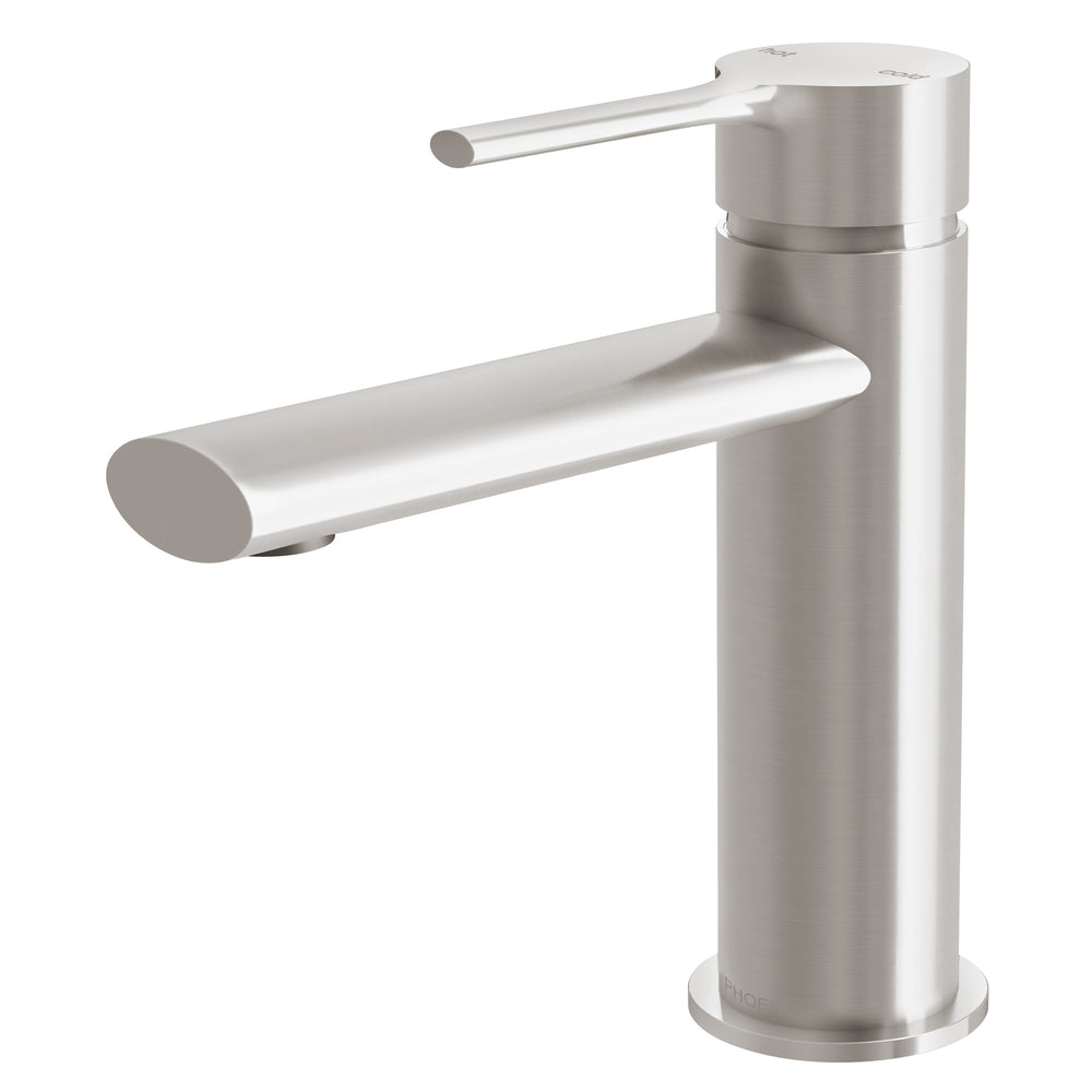 PHOENIX VIVID SLIMLINE OVAL BASIN MIXER BRUSHED NICKEL